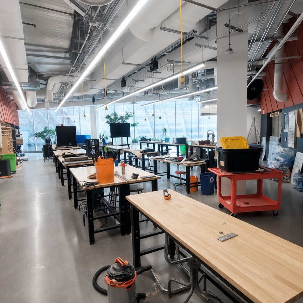 SAPL making space and workbenches